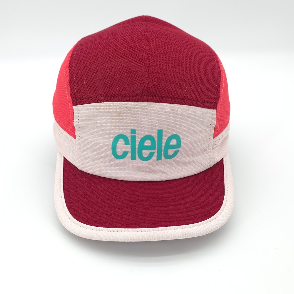 Ciele Hat Cap Mens Strap Back Red Running Athletics GOCap Trail Mesh